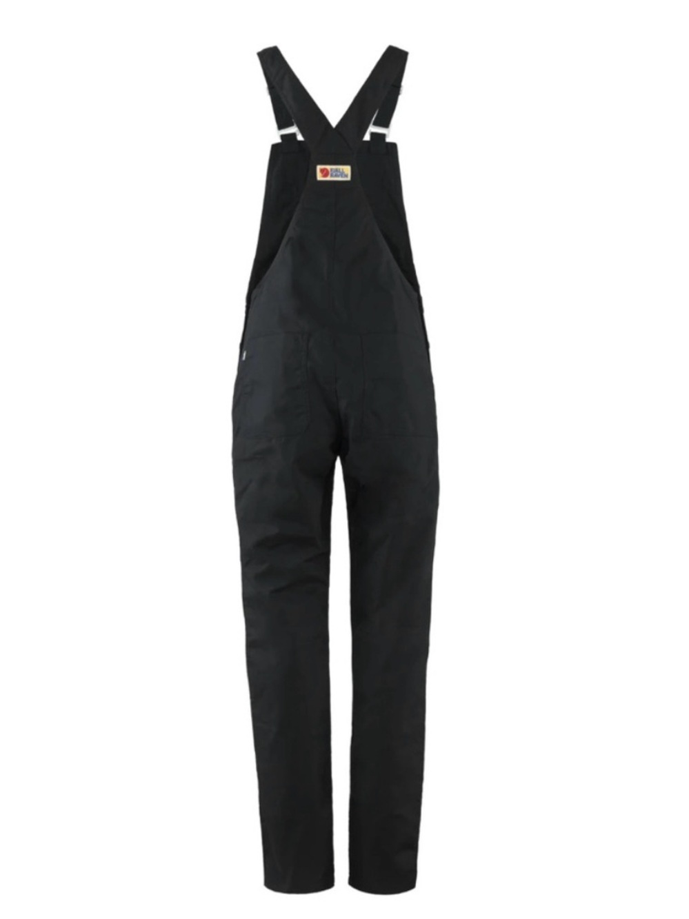 Fjallraven Black Waxed Vardag Dungaree Trousers Gorpcore Pocket Black Overalls - Picture 3 of 15